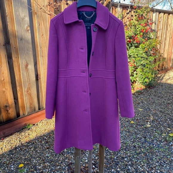 JCREW lady day coat 4P in Fresh Raspberry Color - Picture 3 of 14